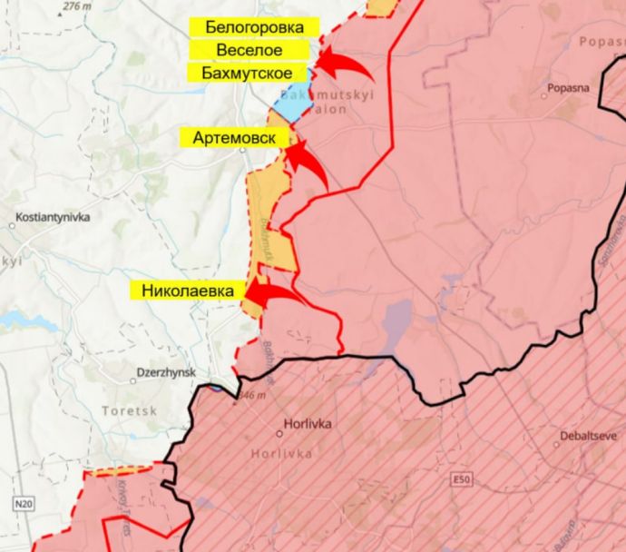 Донбасс, карта на 31 октября