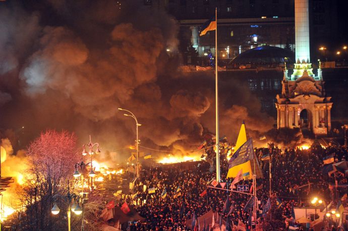 Киев, Майдан, 2013 год