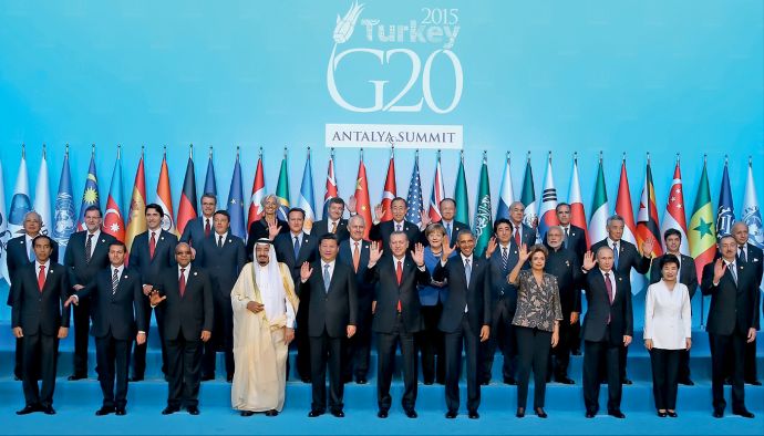 Фото с саммита G20 в Анталье, 2015 год