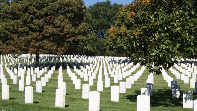 Арлингтонское национальное кладбище в США