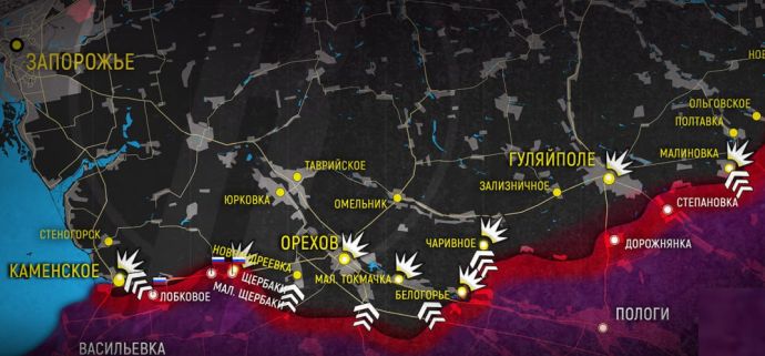 Карта от Телеграм-канала "Readovka"