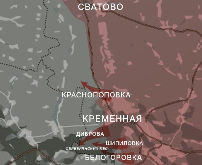 Луганское направление. Карта боевых действий от канала WarGonzo
