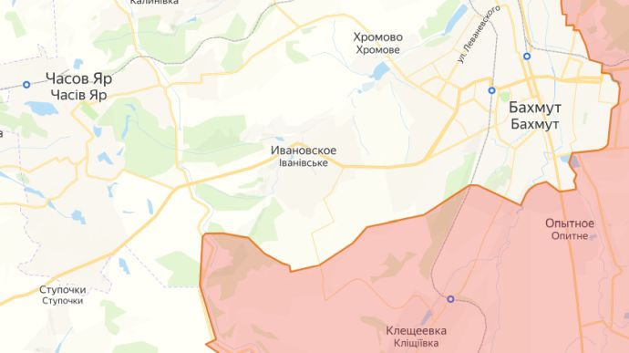 Ступочки и Ивановское (Красное) на карте СВО