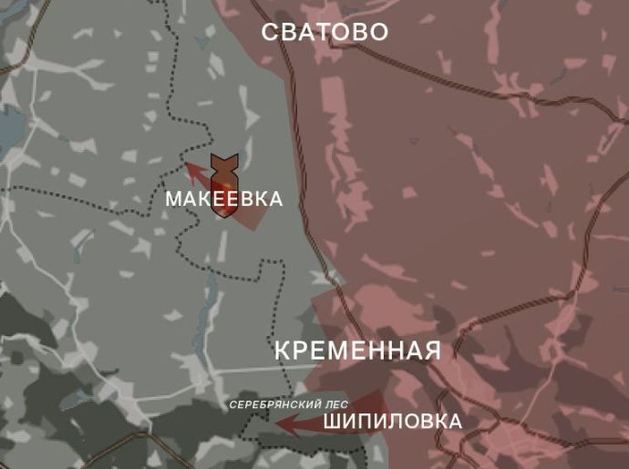 Луганское направление, карта боевых действий от WarGonzo