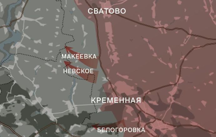 Луганское направление, карта боевых действий от WarGonzo