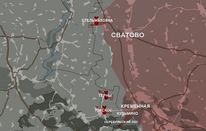 Луганское направление. Карта боевых действий от WarGonzo
