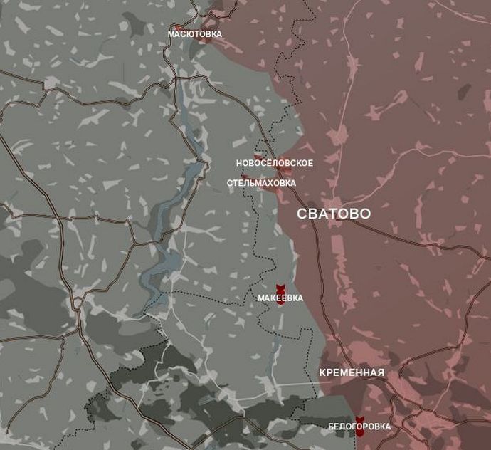 Луганское направление. Карта боевых действий от WarGonzo