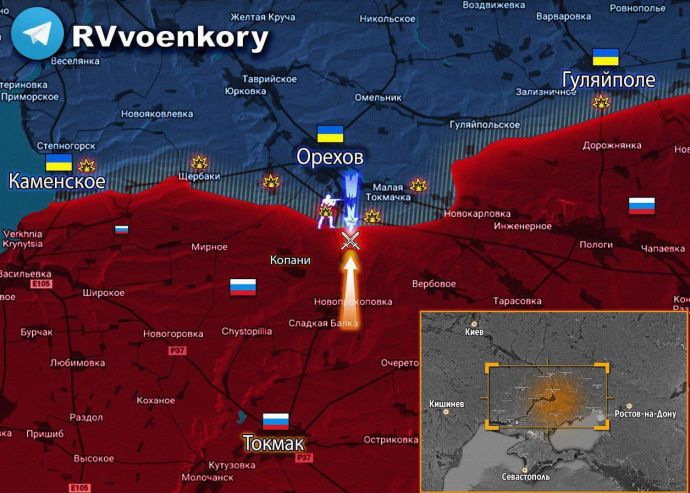 Атака ВСУ в Запорожской области