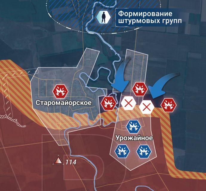 Времьевский участок. Карта боевых действий от Рыбаря