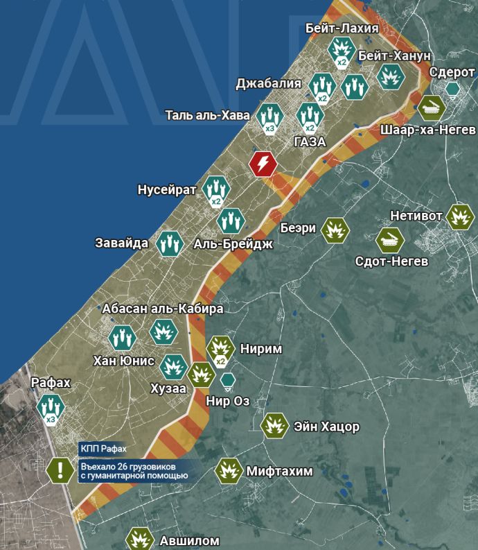 Сектор Газа. Карта от Рыбаря
