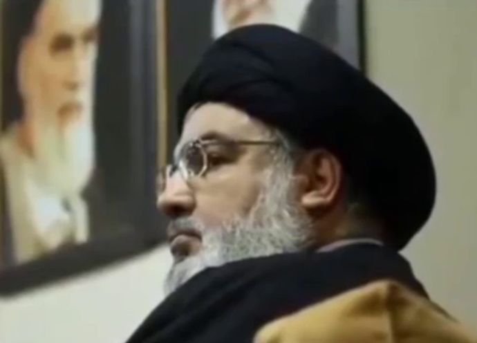 Лидер Хезболлы, кадр из ролика