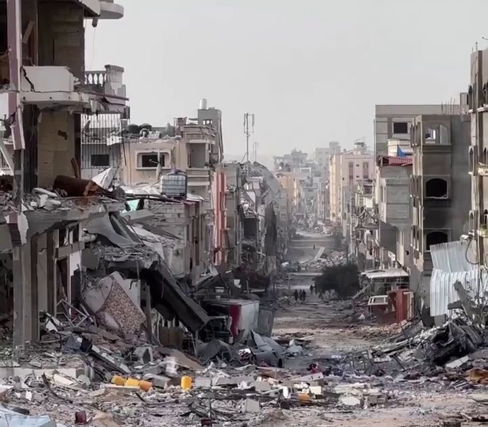 Сектор Газа, вид на одну из улиц палестинского полуэксклава