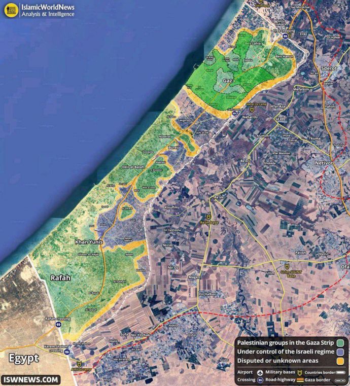 Обстановка на территории Сектора Газа