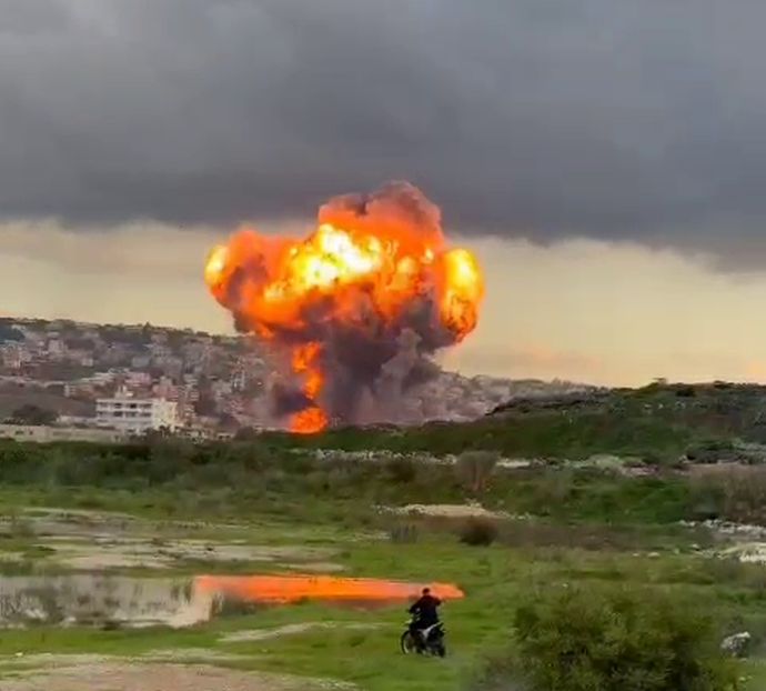 Удар ЦАХАЛа по южной части Ливана